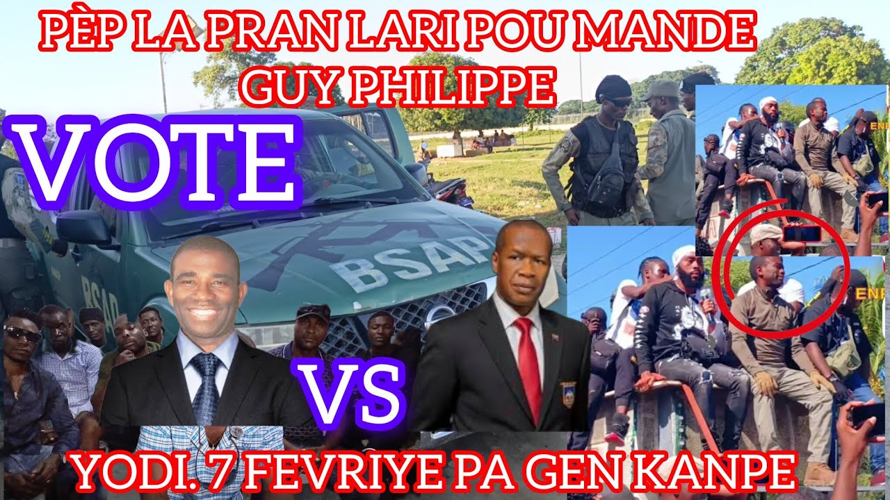 TOUT MOUN KAVOTE PÈP LA DEJA FÈ ELEKSYON AN  GUY PHILIPPE VS. MUSKADEN  VITE NAN ES PAS KÒMANTEA 