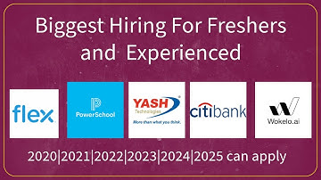 Yash technology , Citi , Power School , Flex , Wokelo   |2021,  2022 , 2023 , 2024  jobs