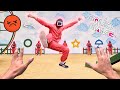 SQUID GAME PARKOUR vs HONEYCOMB CANDY CHALLENGE (Epic Parkour POV Chase) | HIGHNOY