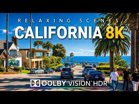 Driving Southern California's Most Beautiful Coastline 8K HDR Dolby Vision - Long Beach to San Diego