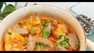 Пряные куриные голени с гречневыми галушками | КПЗ. Офлайн Пряные куриные голени с гречневыми галушками | КПЗ. Офлайн