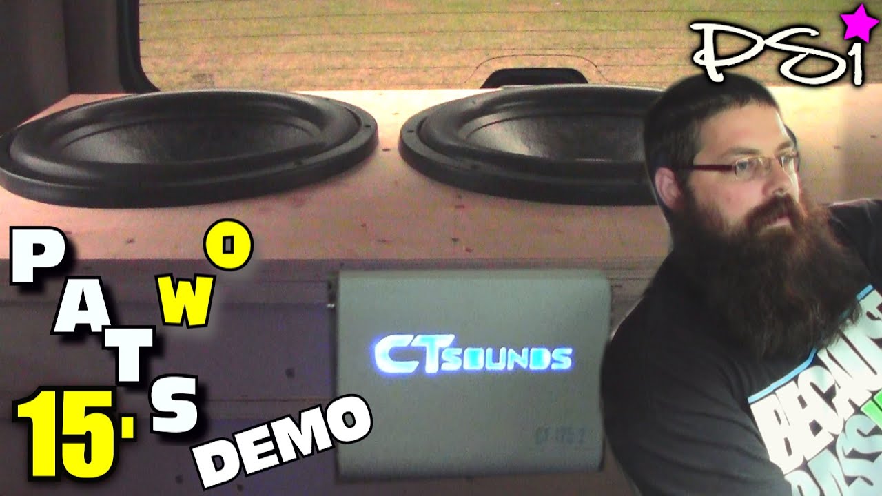 PSI Platform 3 Subwoofers w/ Pat's Dual CT Sounds 4000.1 Bass Amps