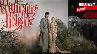 Complicidad Entre Margot Robbie Y Jacob Elordi En El Estreno De Bres Borrascosas, En Londres.