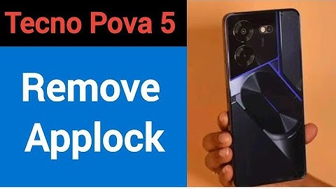 Tecno Pova 5 5G me AppLock Kaise hataye, how to remove AppLock