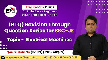 RTQ of Machines Pt_02 for SSC-JE by Qaisar Hafiz Sir (Ex.IES)#ssc #education #engineers_guru