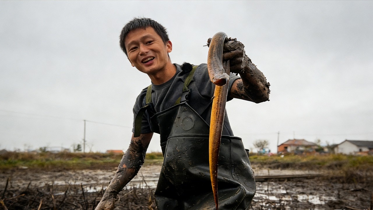 800塊盤塘，老闆硬核承諾，沒一斤以上的鱔魚就免單，今天必須拿捏！#熱門 #fishing