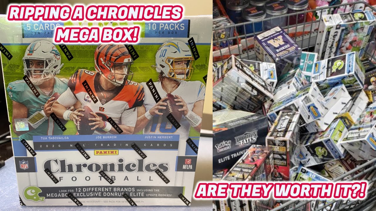 CHRONICLES FOOTBALL MEGA BOX WORTH IT?! WALMART SPORTS CARD HUNTING RESTOCK SUCCESS!