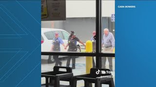 Viral TikTok shows Georgia Waffle House workers walking elderly man into store