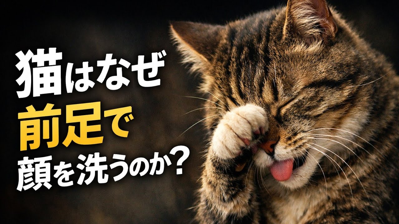 【意外と知られていない】猫はなぜ前足で顔を洗うのか？
