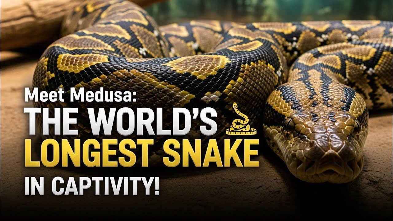 Знакомьтесь, Медуза: самая длинная в мире змея, содержащаяся в неволе!