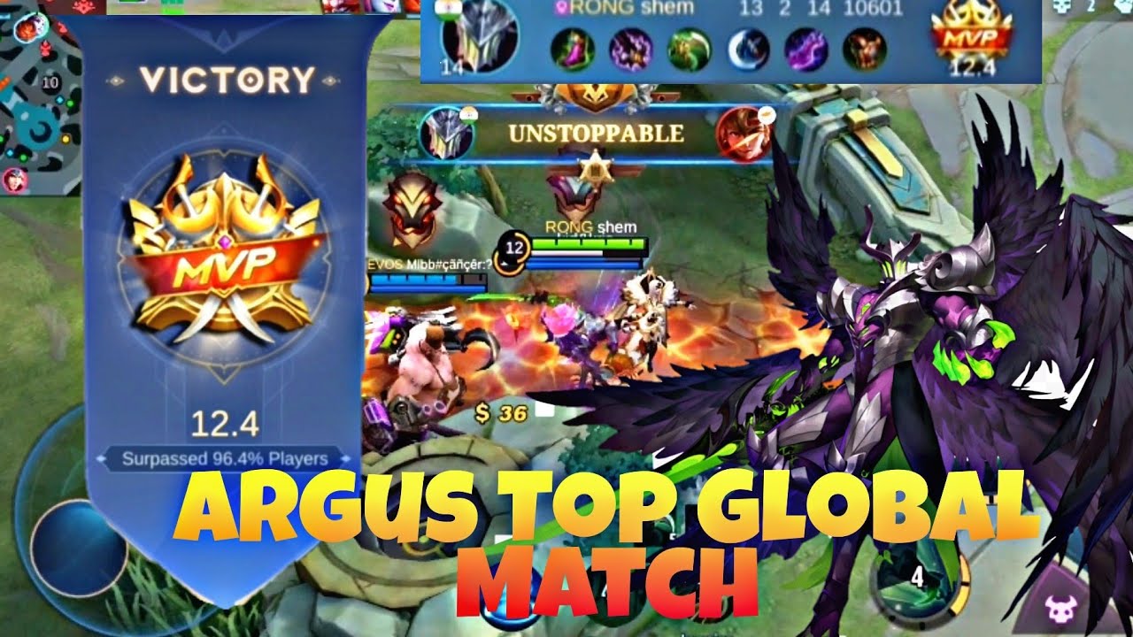 BRUTAL DAMAGE!!! ARGUS ONE SHUT BUILD 2022||TOP GLOBAL ARGUS | MLBB ARGUS 
