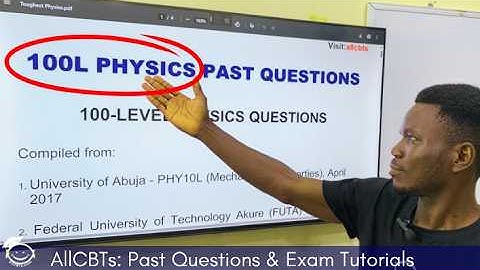 PHY101: 100-Level Physics Past Questions Solved | 100L Physics Made Easy!
