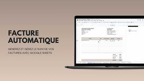 Facture automatique avec et sans TVA - Google sheets template