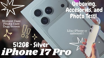 iPhone 17 & 17 Pro Unboxing / Accessories / Camera Test!