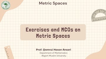 Exercises and MCQs on Metric Spaces