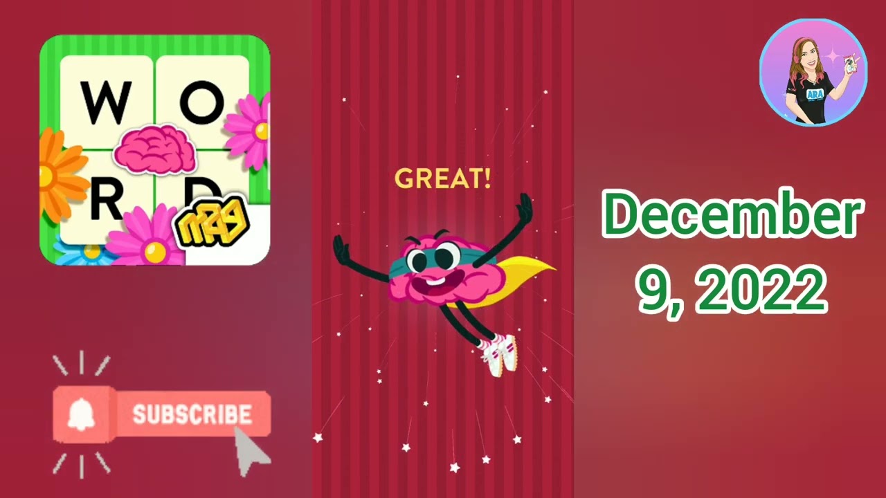 WordBrain - Holiday Event December 9, 2022 Solution