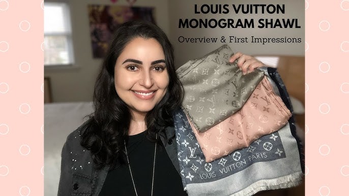 Louis Vuitton Monogram Blue Denim Shawl 