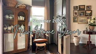Styling My New Summer Home Decor + DIY Fabric Cabinet Door Inserts
