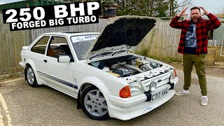 my friend bought a **250 BHP SERIES 1 RS TURBO** INSANE FULLY FORGED BIG TURBO!!