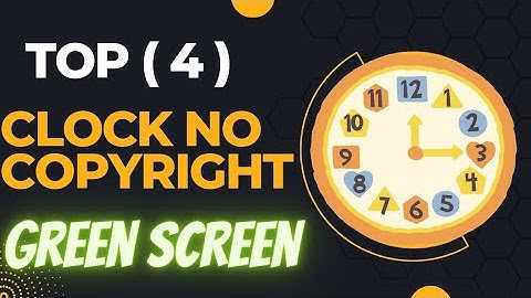 Clock Time lapse 4k Green Screen Animation free