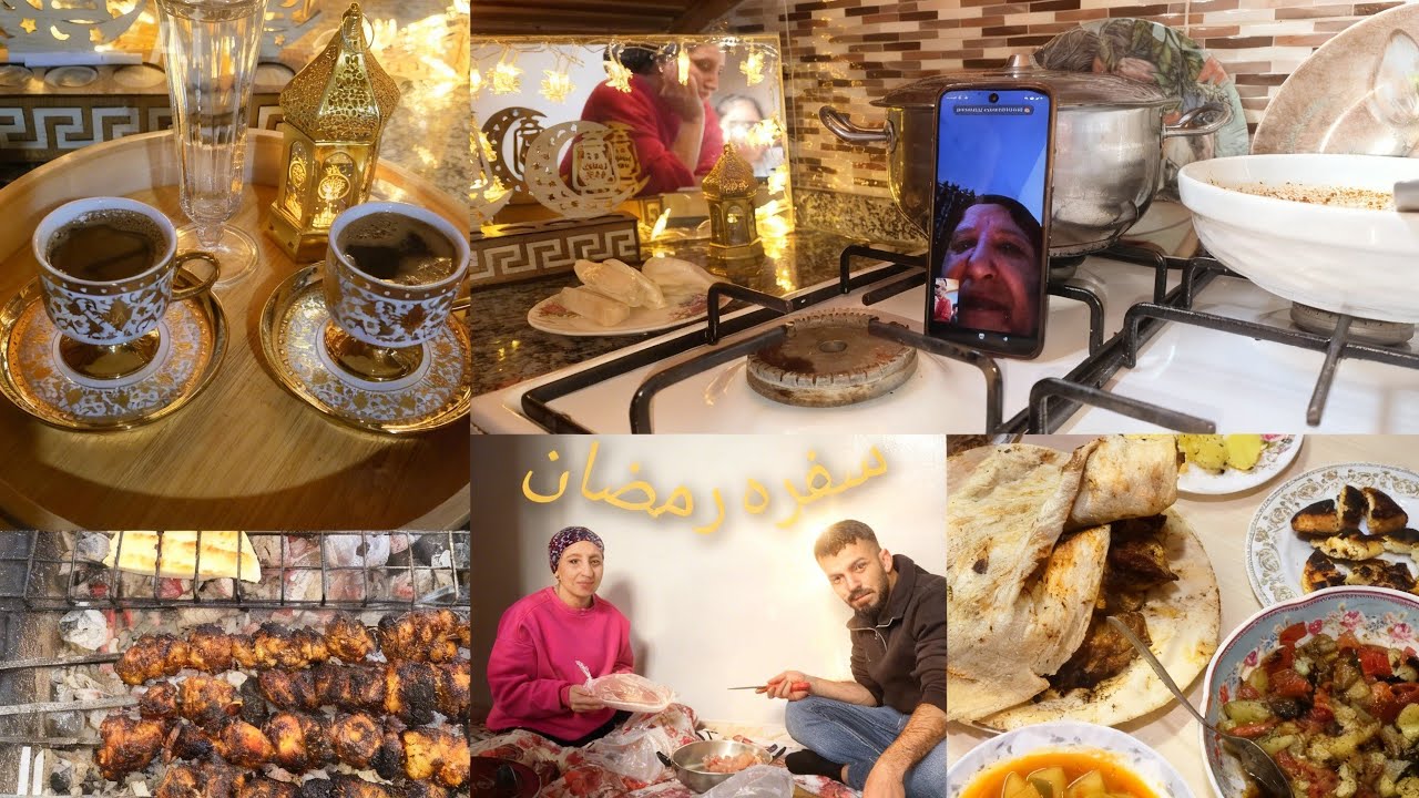 سفره رمضان 🌛 كنت راح اطبخ ملوخيه فجاه شو صار انا وأمي كنا عم نحكي مع بعض بس ليش بكينا 