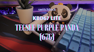 MORE TACTILE GOODNESS?! KBD67 Lite w/ FR4 Plate & Tecsee Purple Panda 67g | Pure Typing Sounds