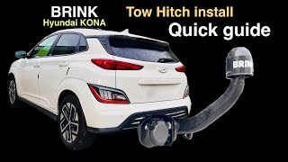 Hyundai KONA Tow bar installation BRINK quick guide