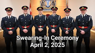Swearing-In Ceremony - Constables (April 2, 2025)