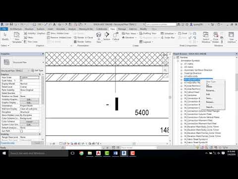 Bài 24 Hướng dẫn hiệu chỉnh ký hiệu mặt cắt trong Revit