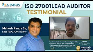 ISO 27001 Lead Auditor Training Review: One of the best Trainer in the industry - Mahesh Pande
