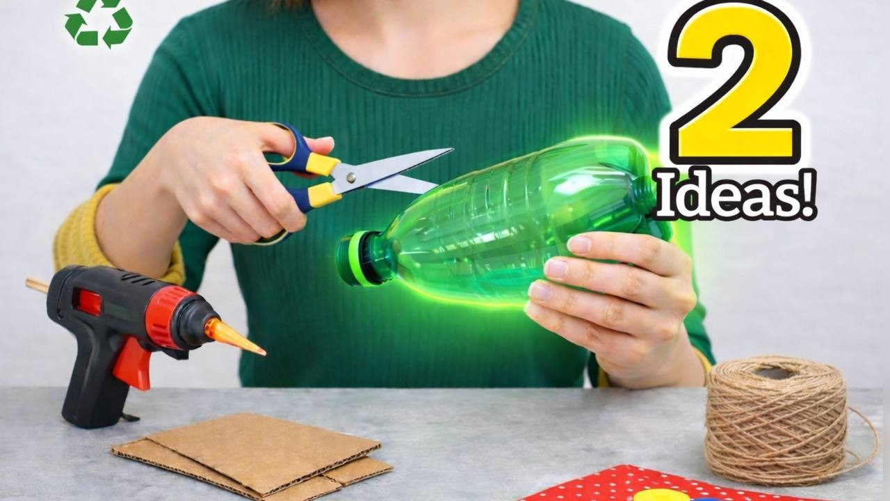 Don’t Throw Away PlasticBottles!!😍2 Genius Ideas You’ll Love♻️