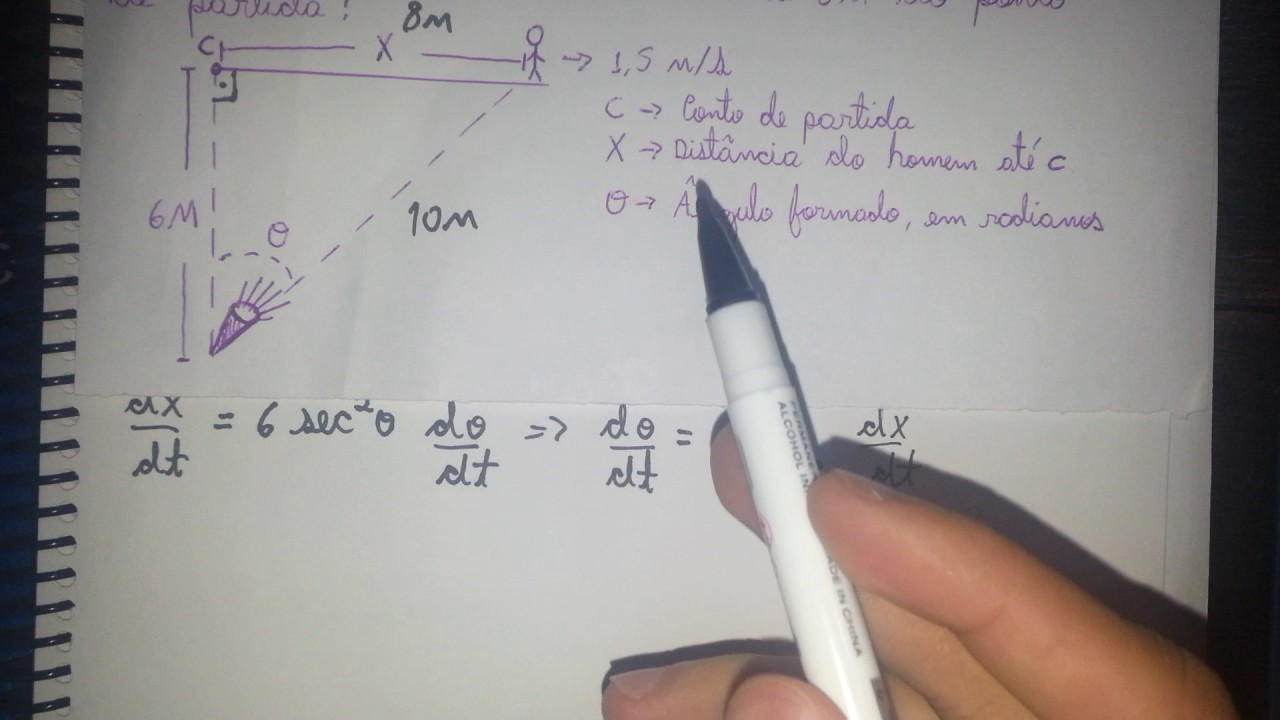 CALCIII Exercício de taxa de variação.