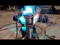 Machining and welding silicon bronze repair caterpillar dozer track adjuster cylinder  part 2