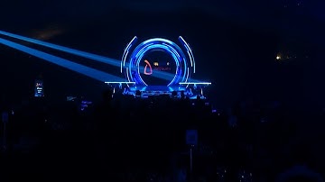 Digital Oil Lamp and Curtain Raiser featuring Laser projection synchronized with the LED wall