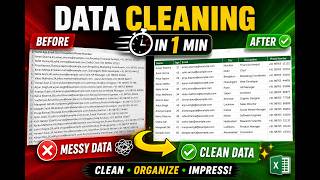Información Excel Data Cleaning using text to columns. 🤤| Data Cleaning Tricks in MS Excel | #datacleaning Guía
