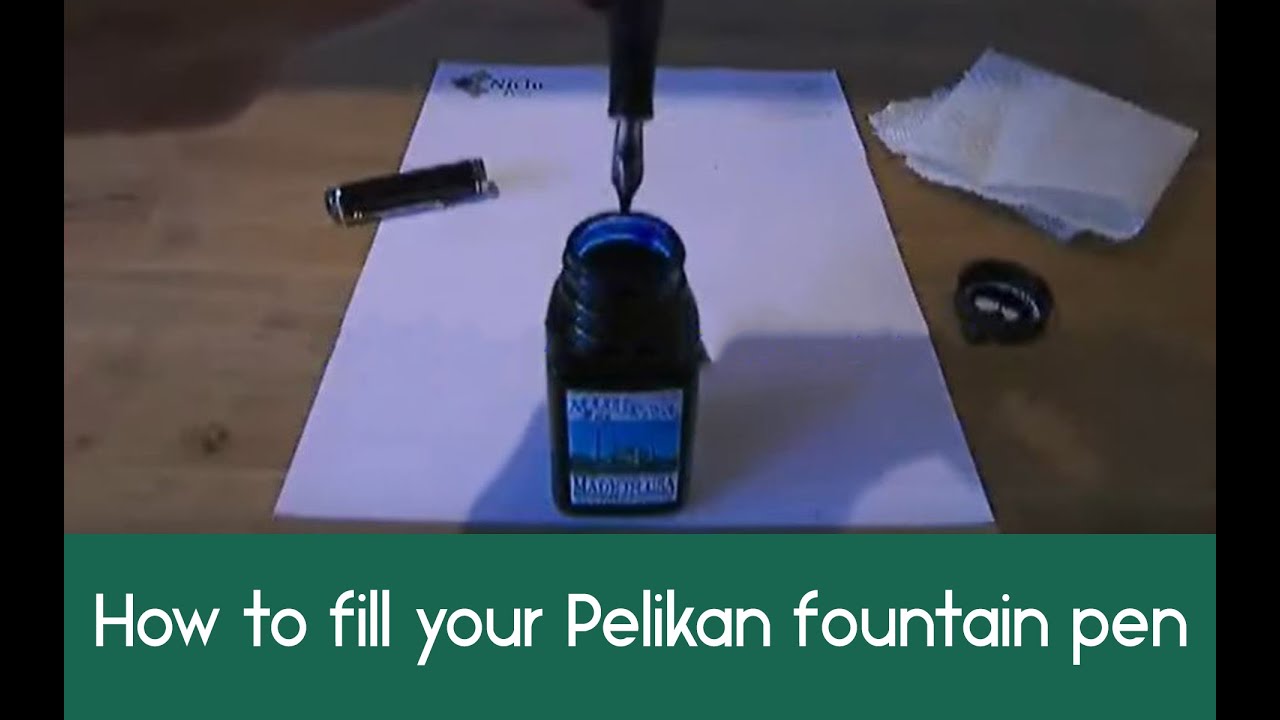 Filling a Pelikan fountain pen YouTube