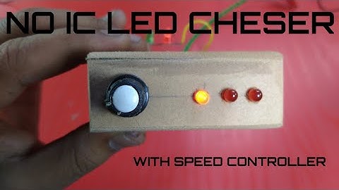 3 Transistors|| BC547 ||LED chaser with speed controller DIY Rs-45....4v Power