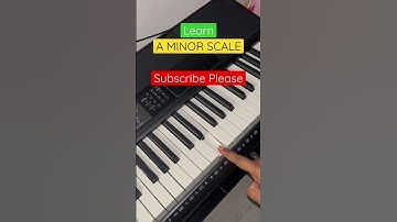 A Minor Scale - Minor Scale Tutorial | Piano Shorts | Music Theory Shorts | Keyboard #shorts