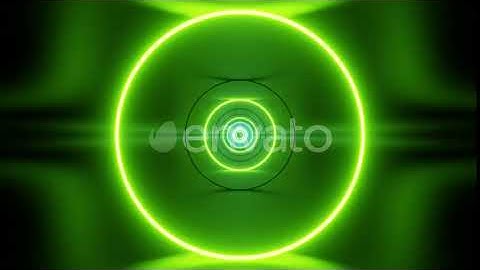 Circles Neon Tunnel 4K | Motion Graphics - Envato elements