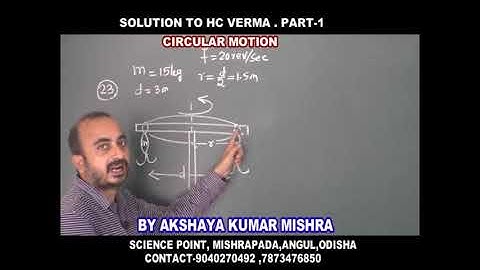 Q.No.  23  CIRCULAR MOTION  OF (H.C. Verma) Concept of Physics