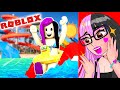 24hrs en ROBLOX PARQUE ACUATICO!!