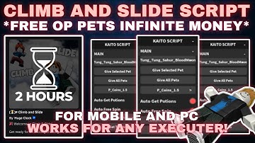 [UPD]🛝Climb and Slide Script Pastebin **NO KEY** FREE OVERPOWERED PETS | INFINITE POTIONS FREE SPIN🥏