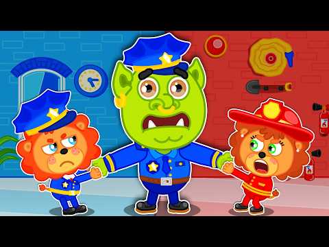 3749 T70 Kids Pull a Police Officer RUS