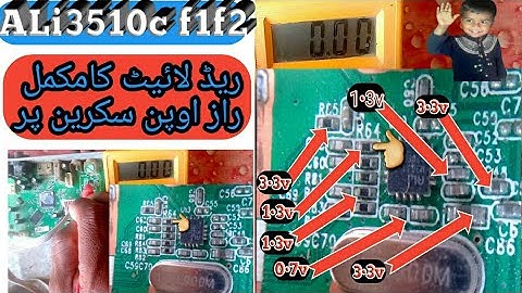 F1F2/ALI3510C/ receiver red light complete information Urdu#ali3510c#redlight