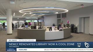 Escondido Public Library opens as a cool zone for residents escaping the North County heat