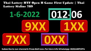 Thai Lottery HTF Open H Game First Update Thai Lottery Sixline 789 1-6-2022