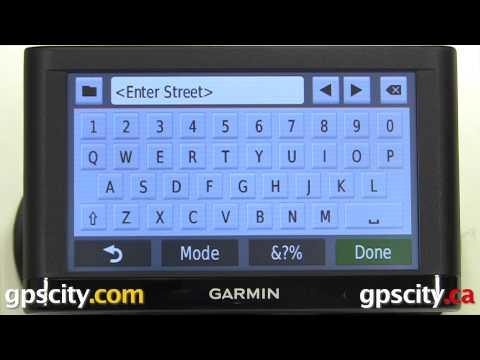 How to Find an Address in the Garmin nuvi 54lm with GPS City