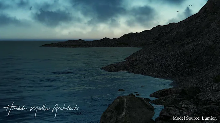 Lumion 10|9|8| Cinematic Animation | Video of Mountain Mansion | Ocean Waves Soaring View at Sunset