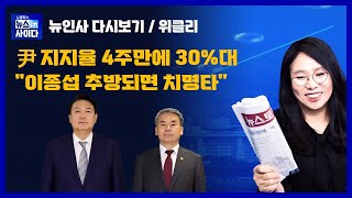 윤석열 지지율, 긍정 39.0%-&quot;이종섭 아그레망 불인정시 현정권에 치명적&quot;-국민의힘 조수연·성일종 &#39;친일&#39; 논란 &quot;친일사관 있으면 가산점 있나?&quot; (다시보기_위클리)