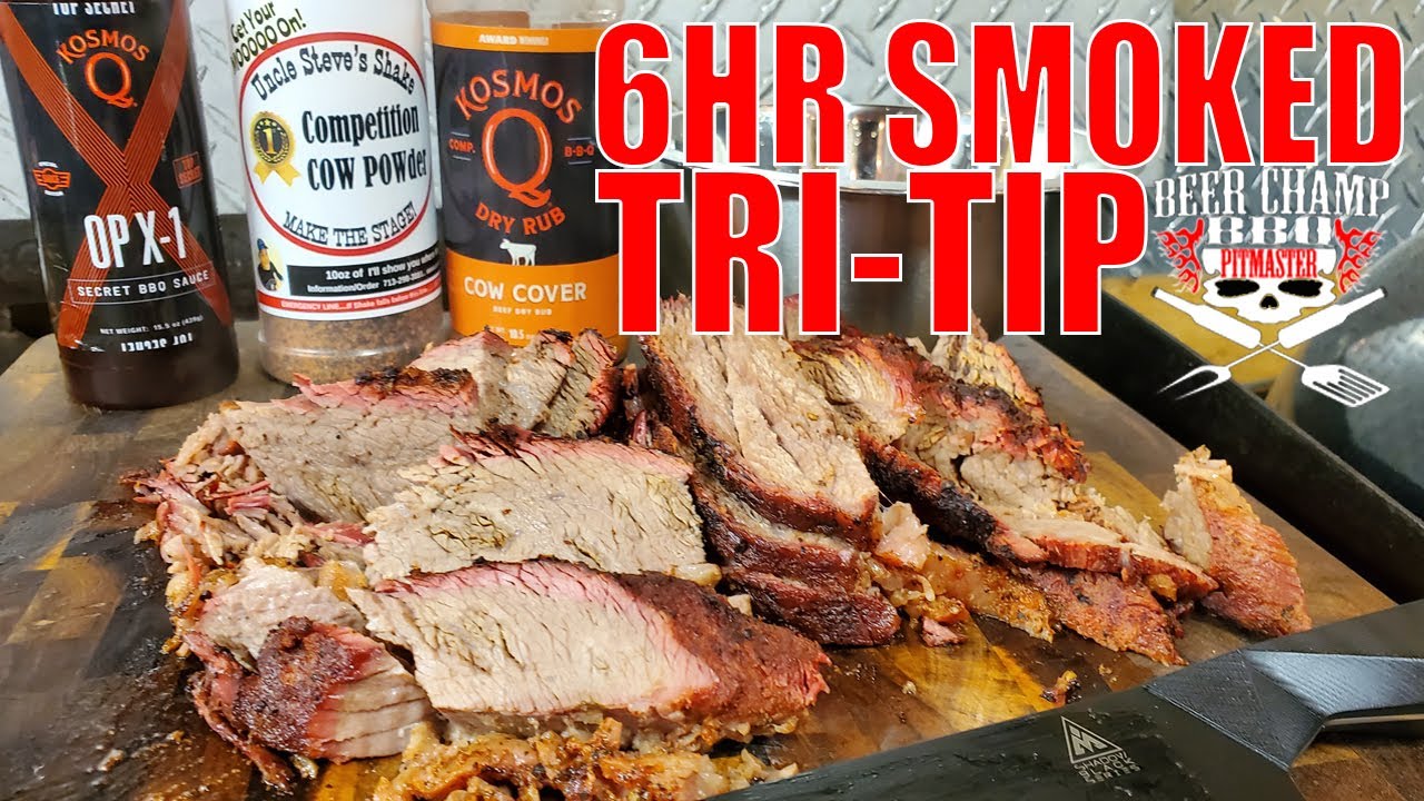 AMAZING TriTip Smoked Like a Brisket on er Kettle! trisket YouTube